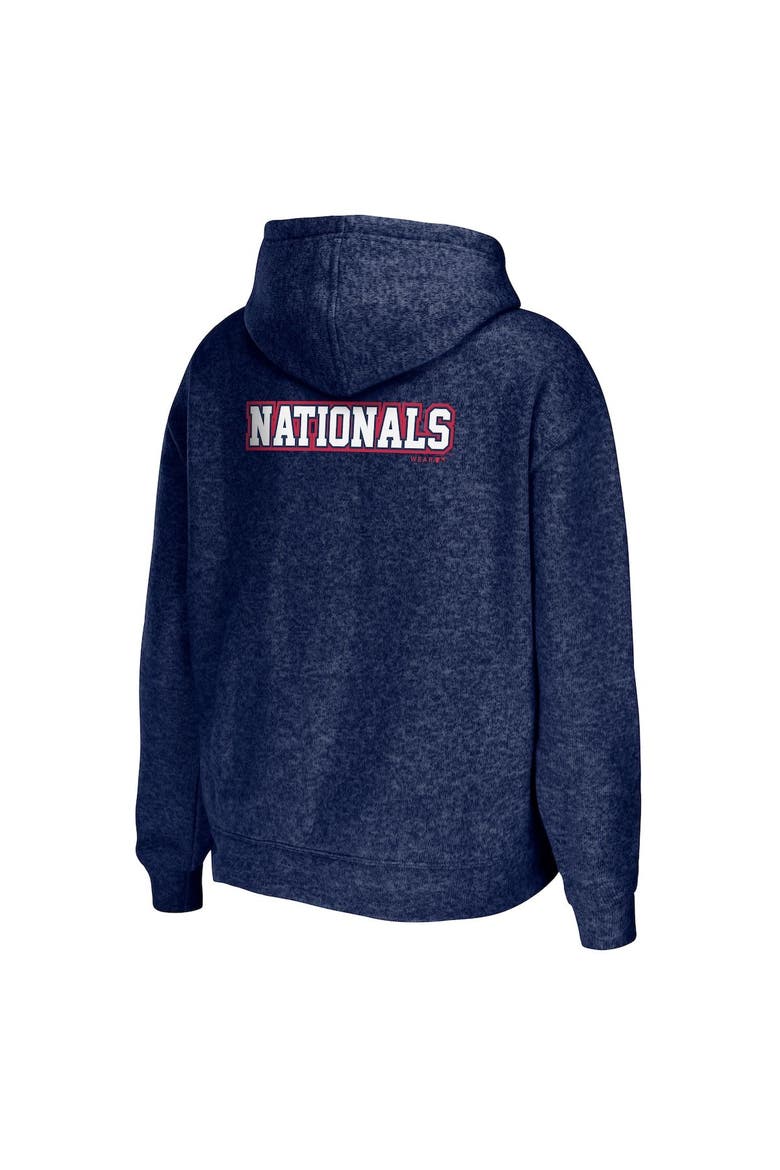 Women's WEAR by Erin Andrews Navy Washington Nationals Full-Zip Hoodie, Alternate, color, Navy
