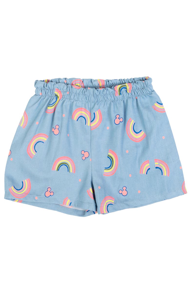Disney Minnie Mouse 2-Piece Top and Shorts Set, Alternate, color, Green Rainbow Minnie