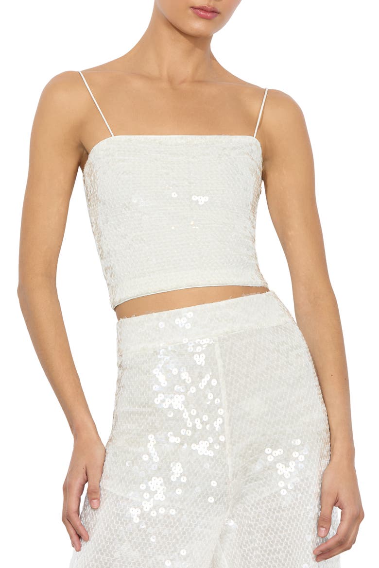 Ceresi Sequin Camisole, Main, color, OFF WHITE/ CLEAR