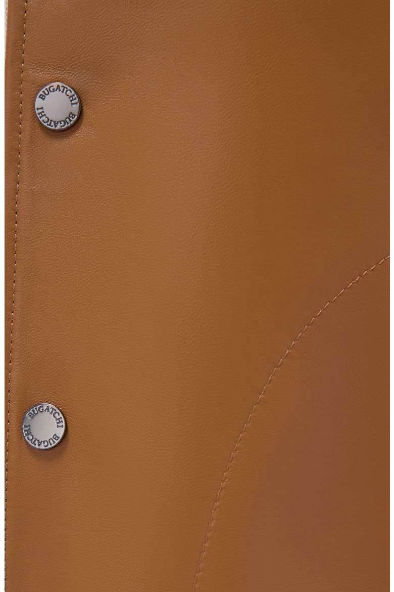 Leather Knit Hybrid Jacket, Alternate, color, TAN