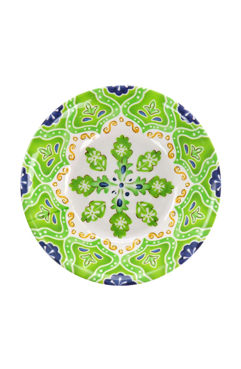 Elama Stapanya 12 Piece Melamine Dinnerware Set, Alternate, color, White