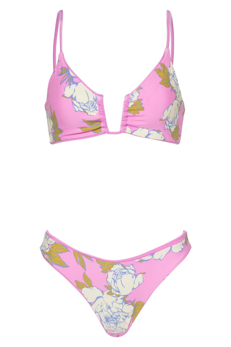 Sublimity Fondant Pink Reversible Bikini Bottoms, Alternate, color, PINK