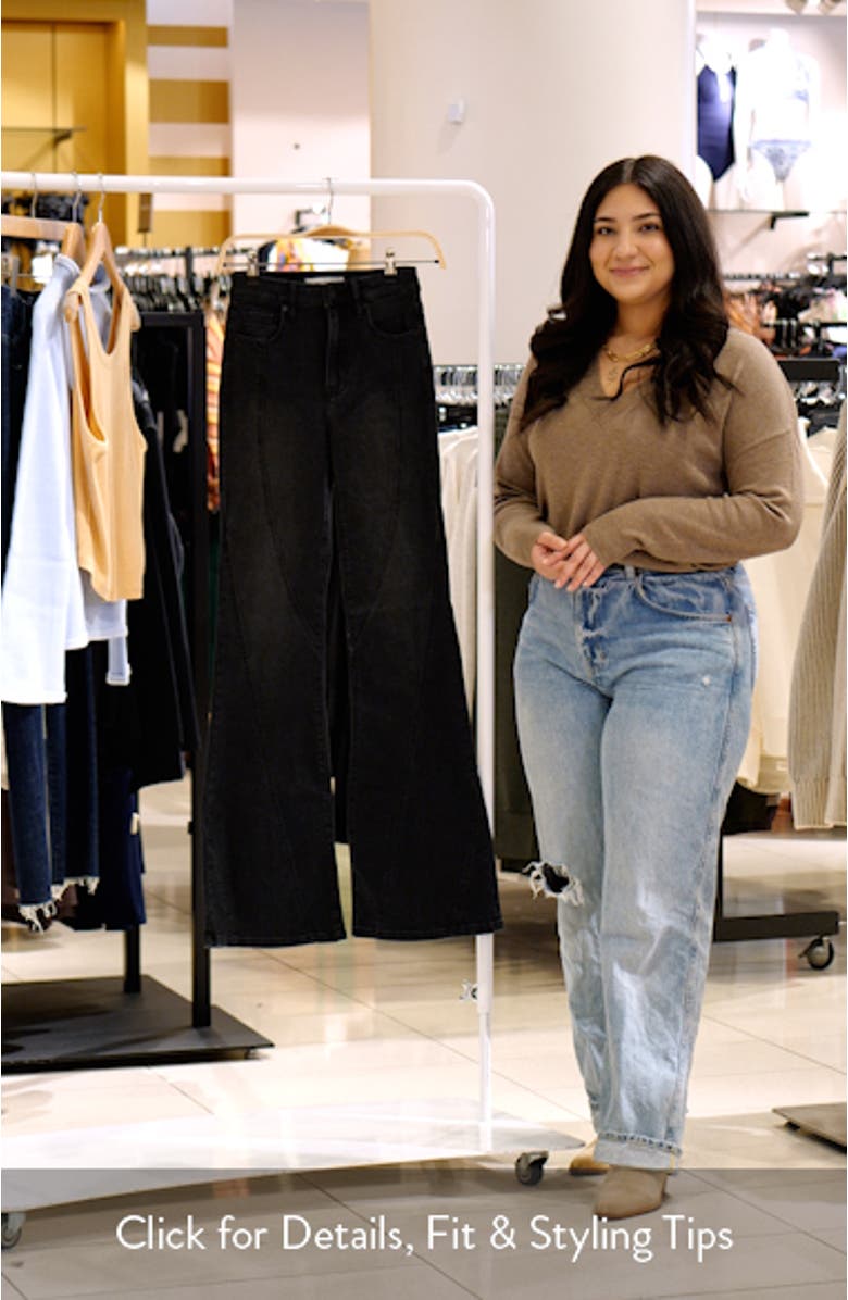 Seamed High Waist Flare Jeans, sales video thumbnail