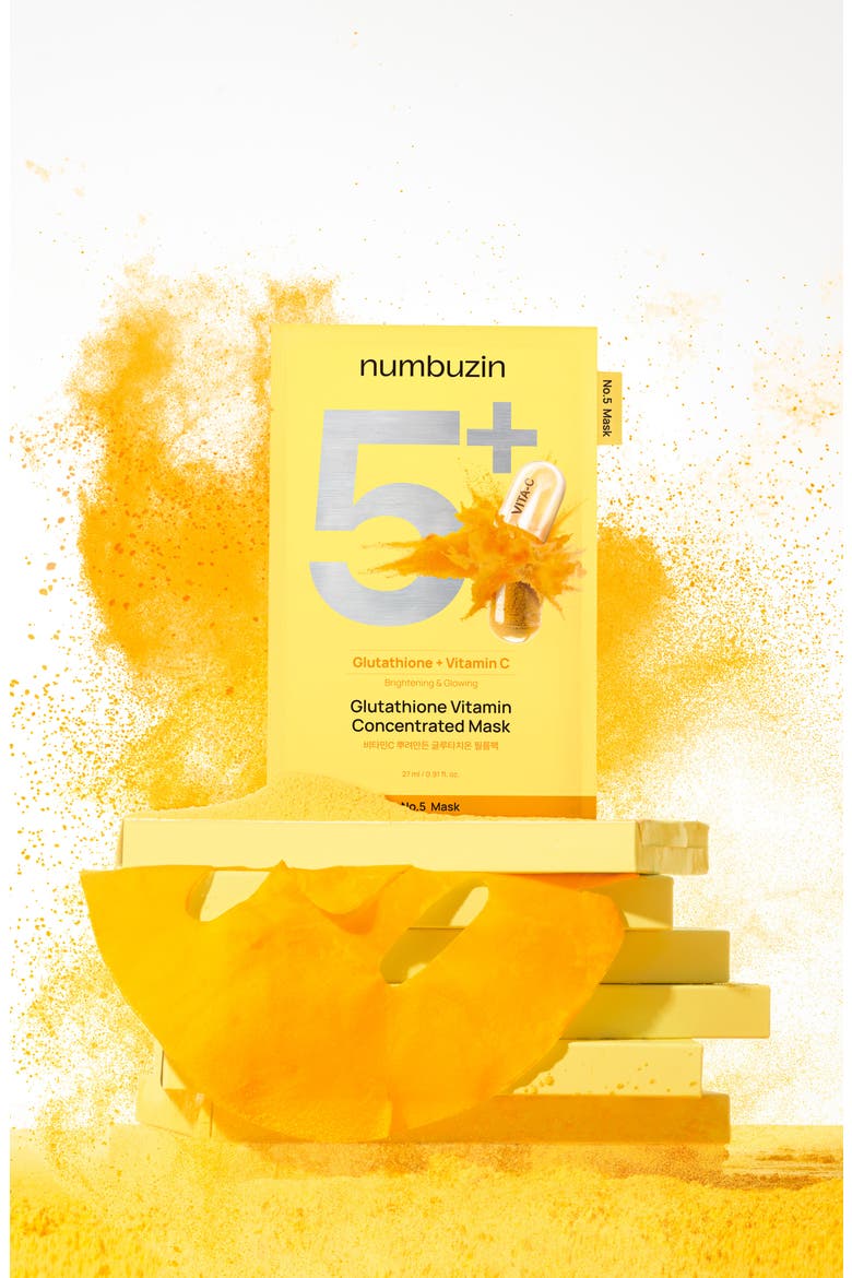 5-Pack No.5 Glutathione Vitamin C Sheet Masks, Alternate, color, NO COLOR