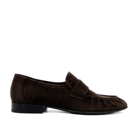 York Ruched Suede Loafers