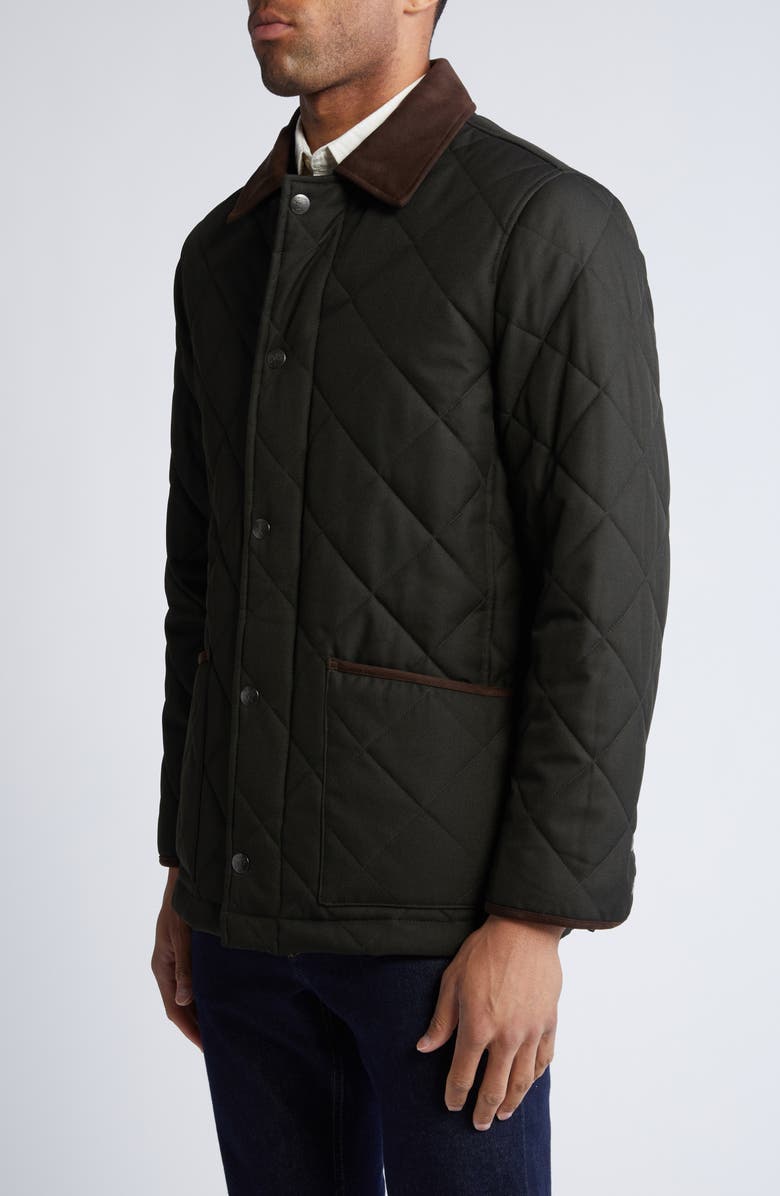 Hart Schaffner Marx Evansville Water Resistant Quilted Jacket, Alternate, color, Olive