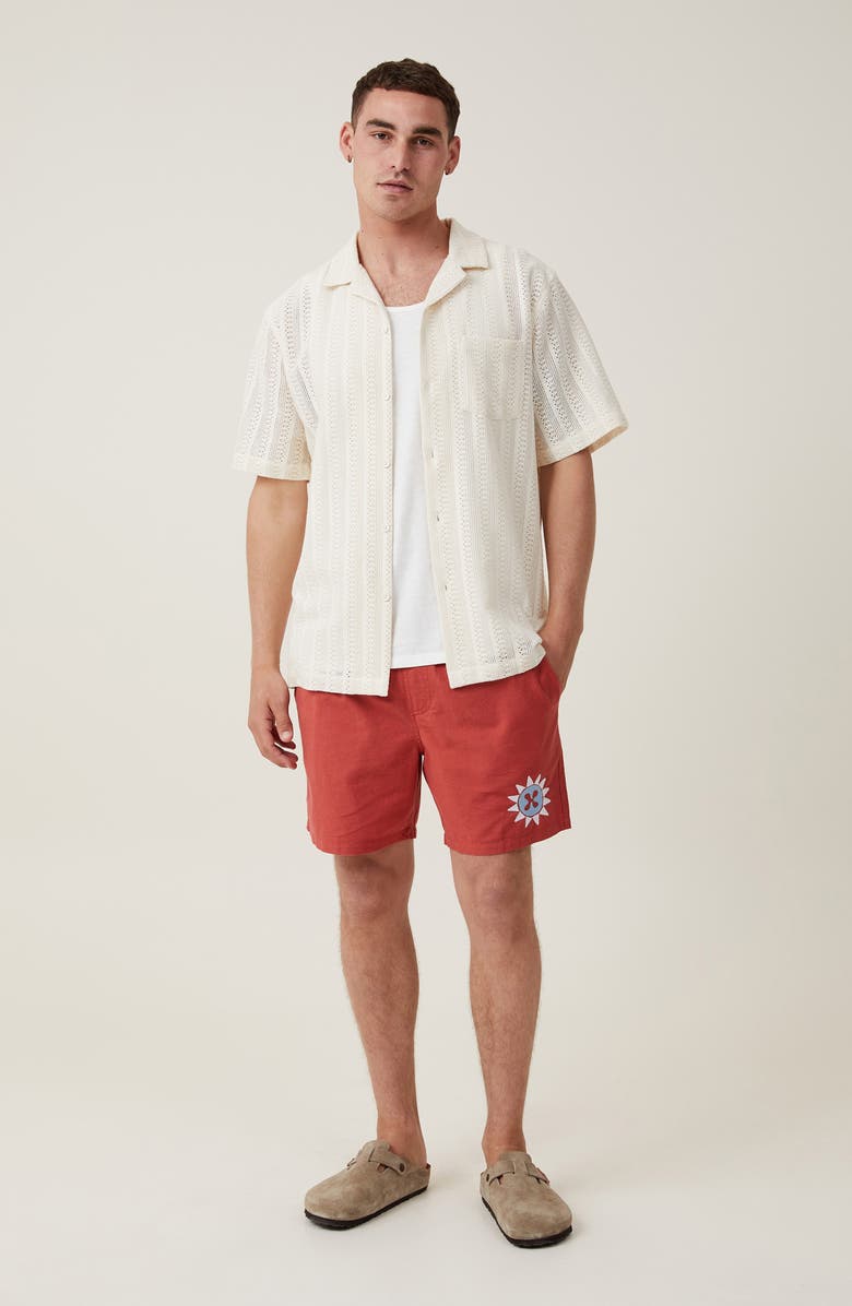 Cotton On Palma Cotton Camp Shirt, Alternate, color,