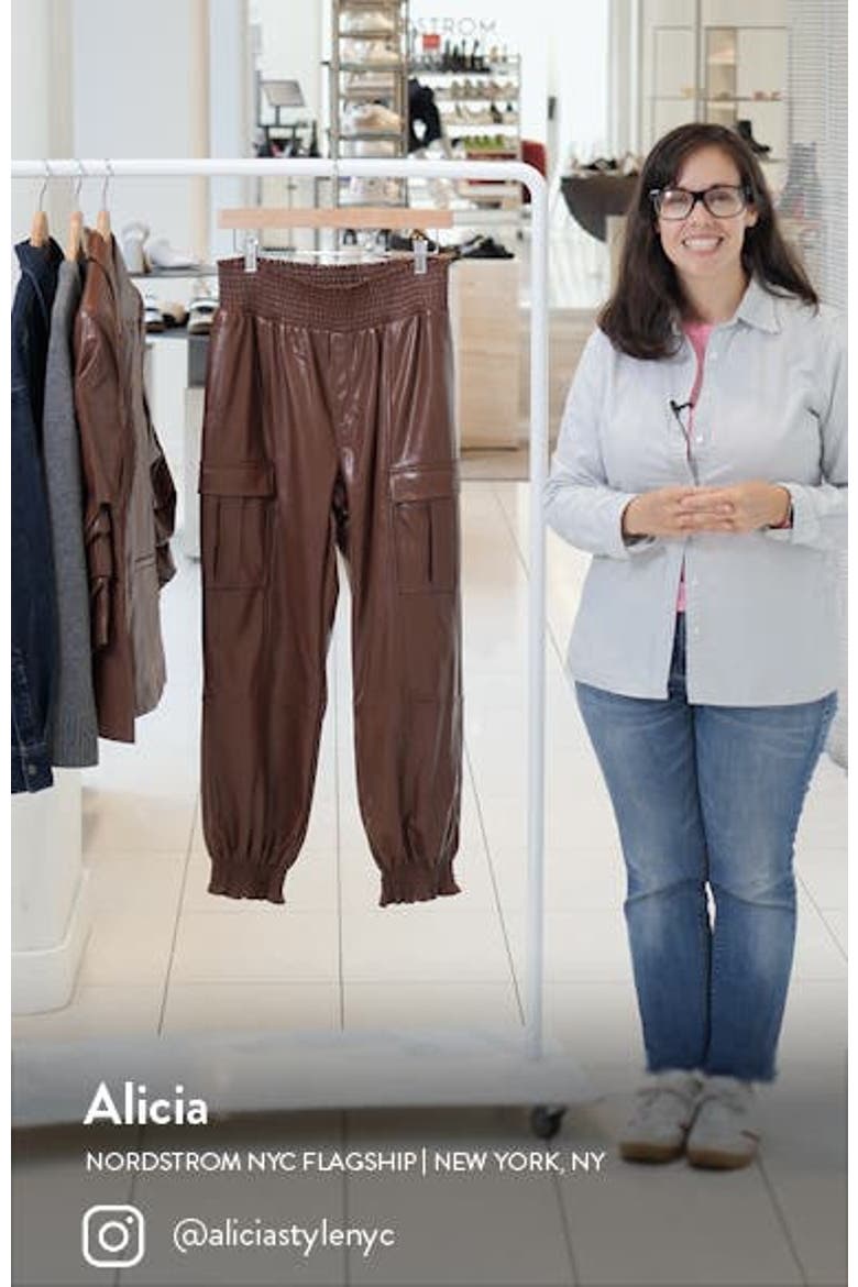 Jenning Lite Faux Leather Cargo Pants video