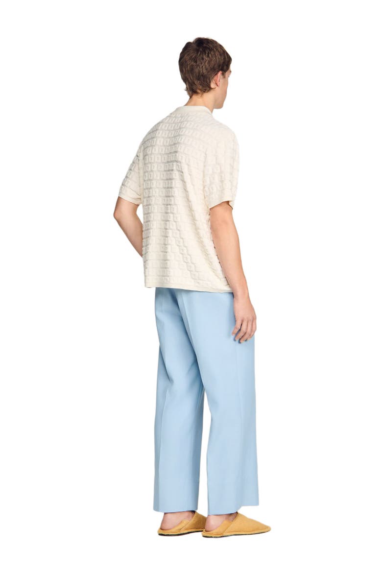 Terry knit shirt, Alternate, color, Ecru