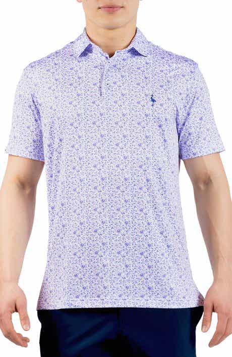 TailorByrd Ditsy Floral Performance Polo