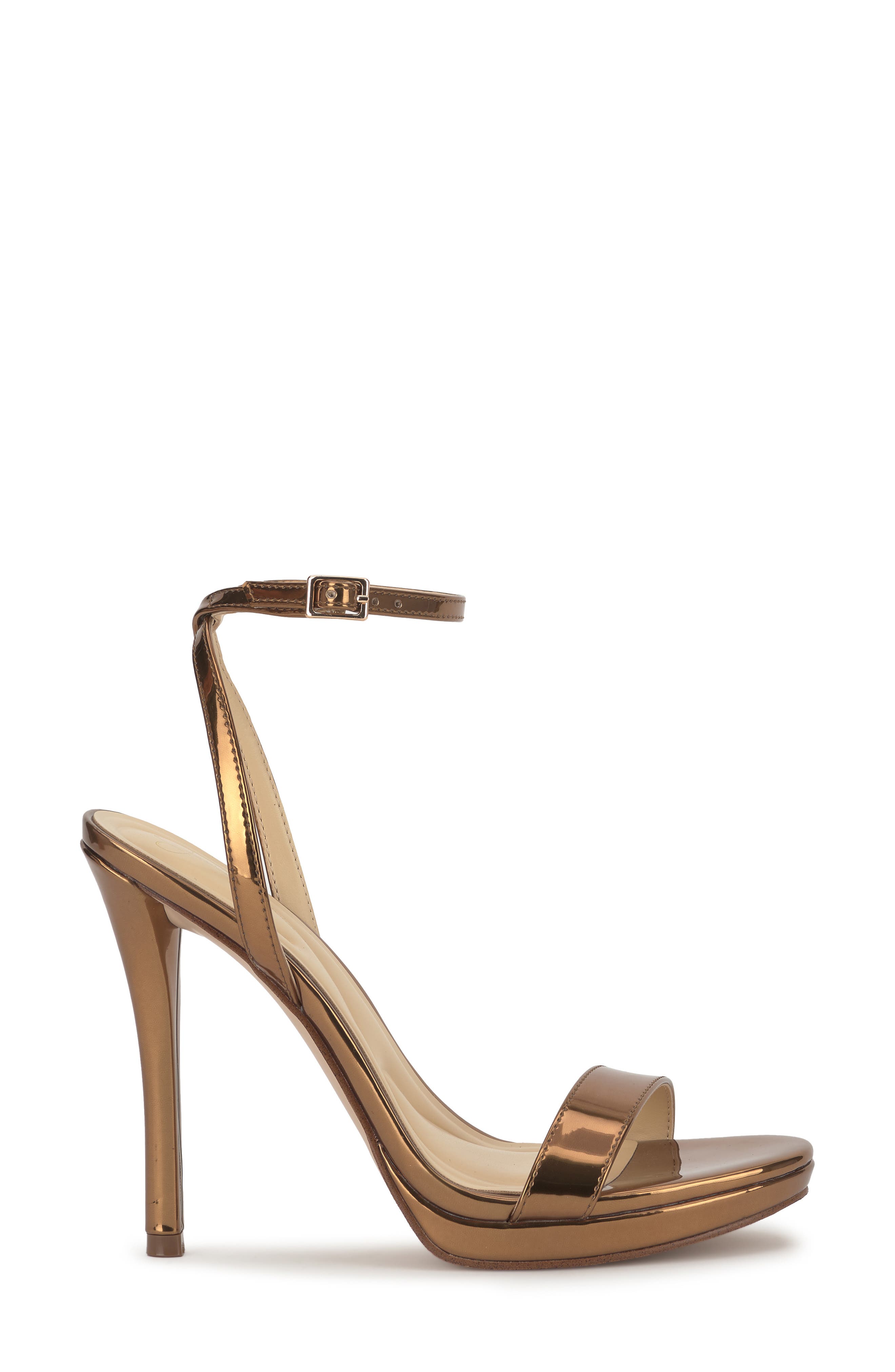 Jessica Simpson Divra Ankle Strap Stiletto Sandal, Alternate, color, Bronze
