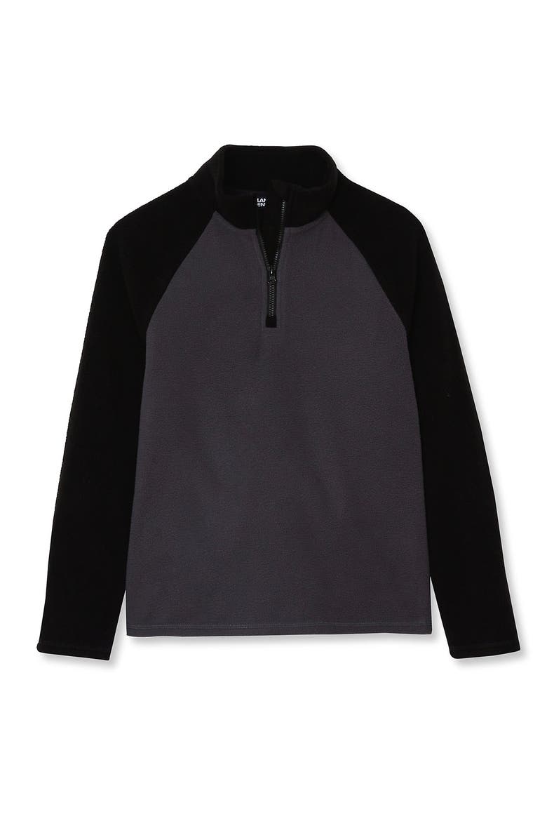 Kids Anyweather Fleece Quarter Zip Pullover, Main, color, Iron Gate/Black
