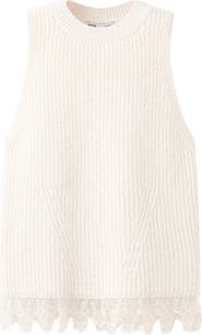 MANGO Bruma Crop Sweater Tank