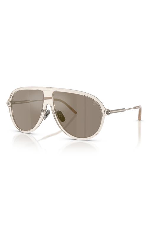 Moncler 61mm Pilot Sunglasses In Brown