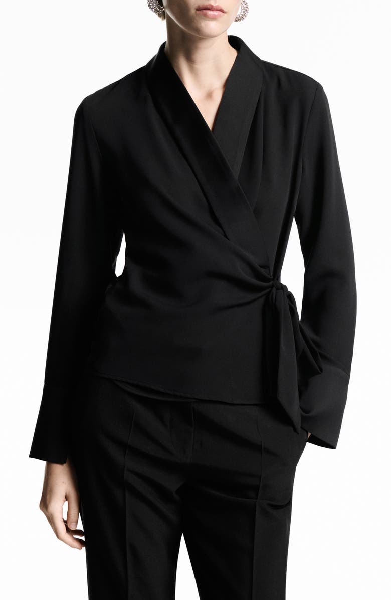 MANGO Side Tie Top, Main, color, 