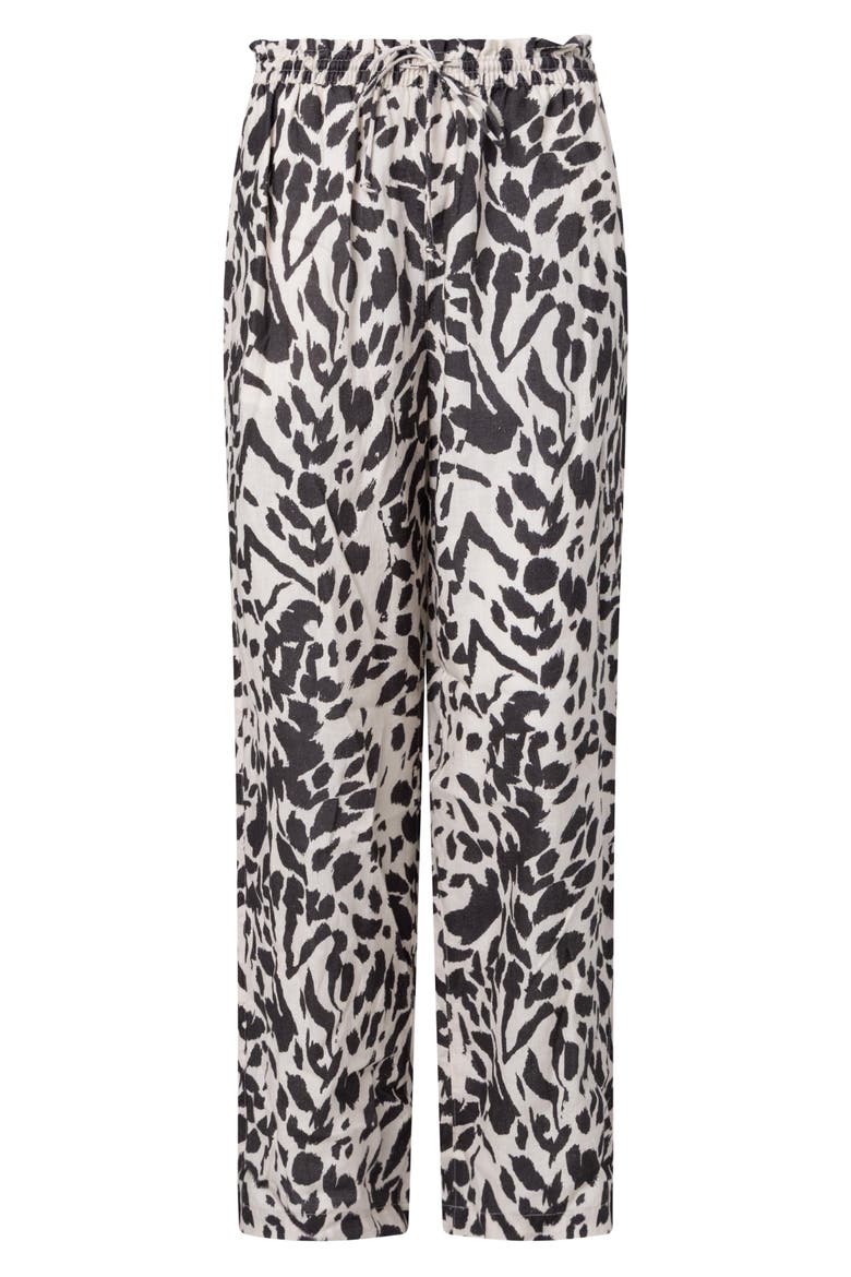 Linen Pull On Pant, Alternate, color, Speckled Animal