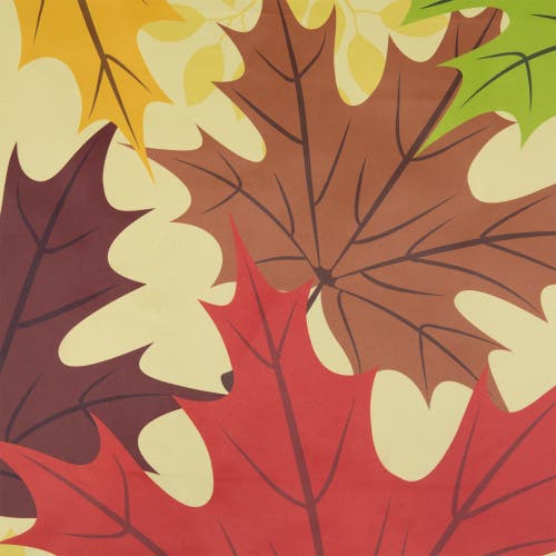 Northlight Red And Yellow Fall Leaves Welcome Outdoor House Flag 28" X 40" In Multi