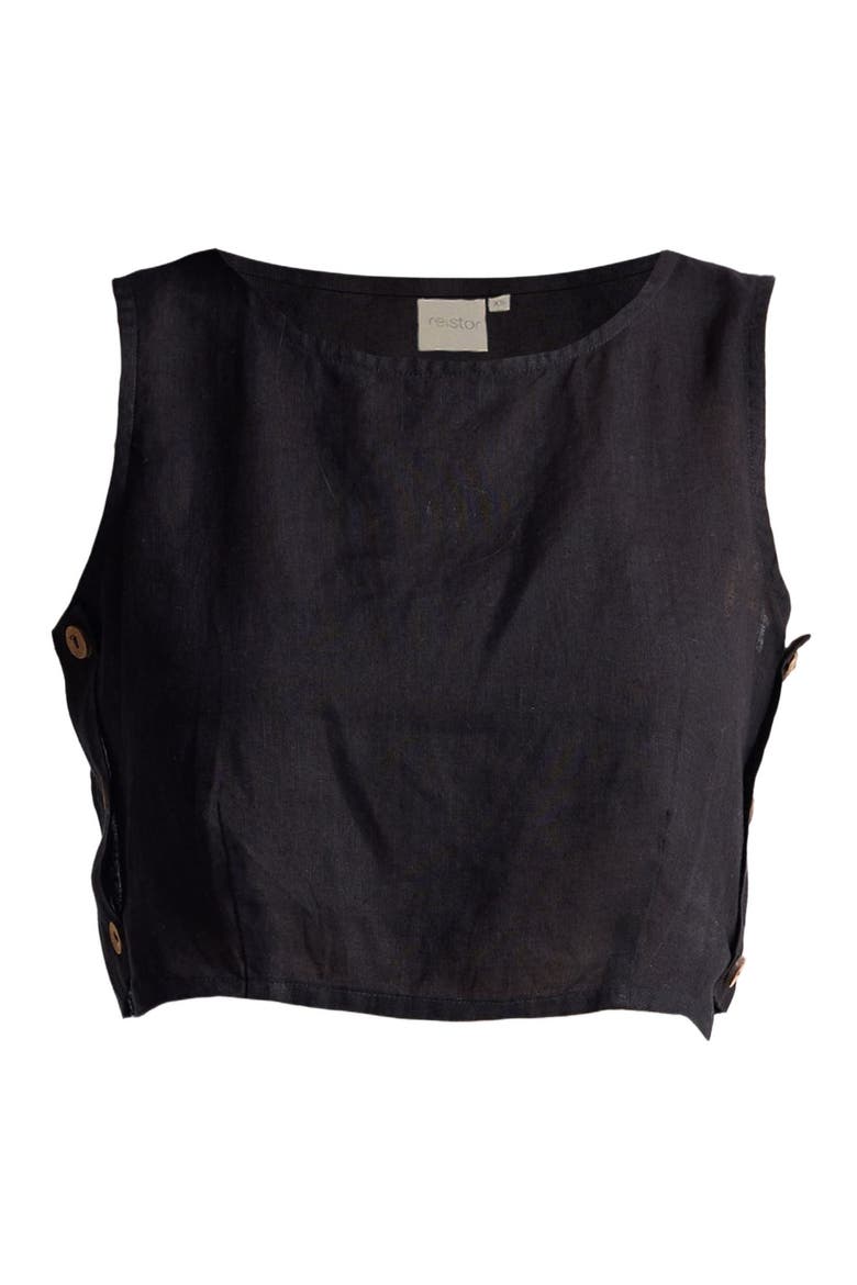 Boxy Crop Top, Alternate, color, Black