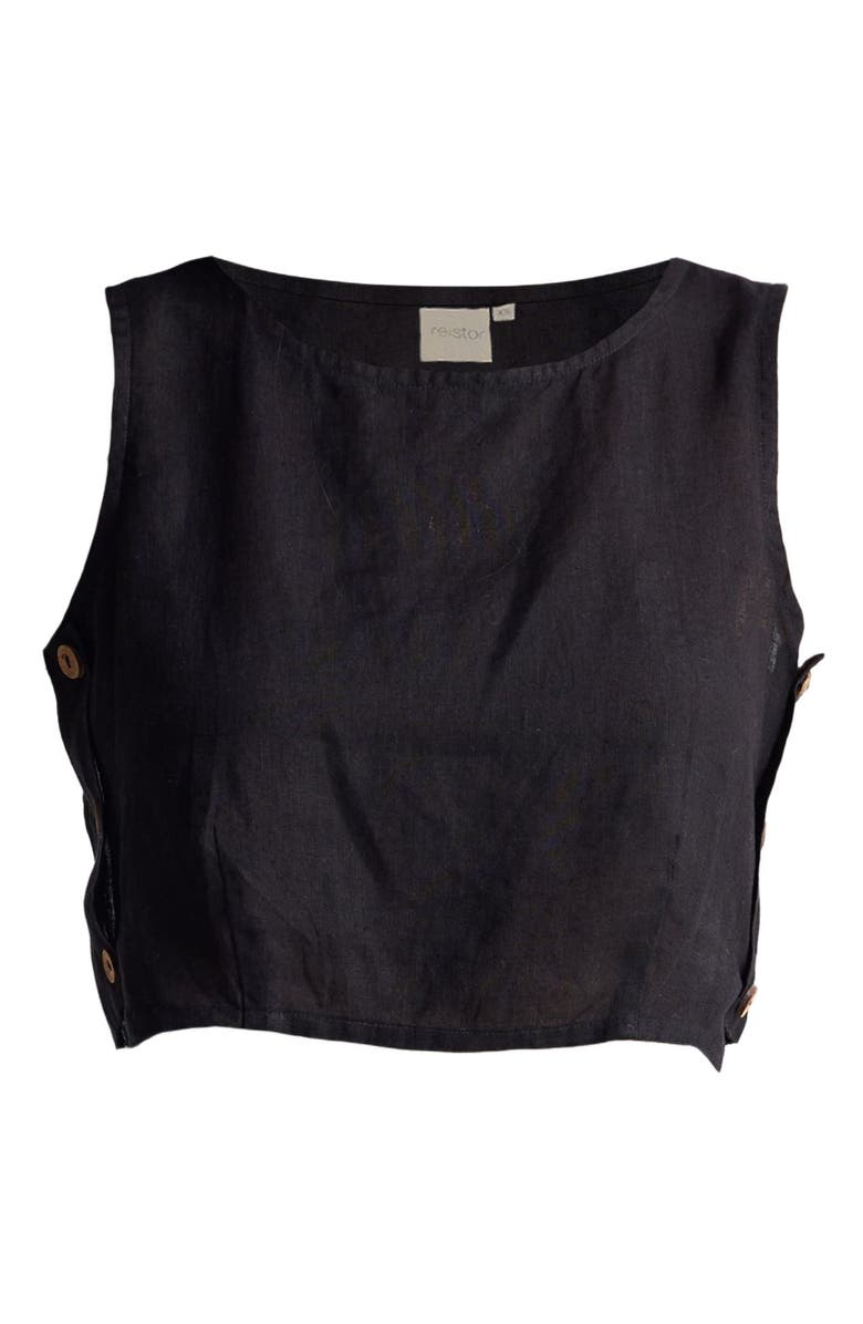 Reistor Boxy Crop Top, Alternate, color, Black