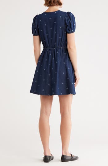 Bow Print Minidress