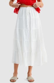 All in Favor Tiered Maxi Skirt