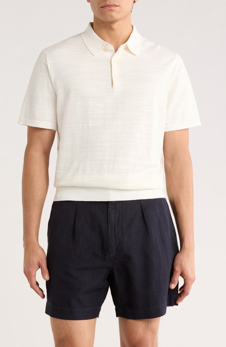 BUCK MASON Avalon Knit Polo, Main, color, Ivory