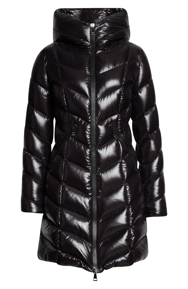 Moncler Marus Quilted 750 Fill Power Down Hooded Puffer Coat, Alternate, color, Black