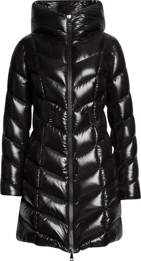 ダウンジャケット・コート MONCLER MARUS LONG DOWN JACKET Moncler Marus Long Chevron-Quilted Jacket | Neiman Marcus