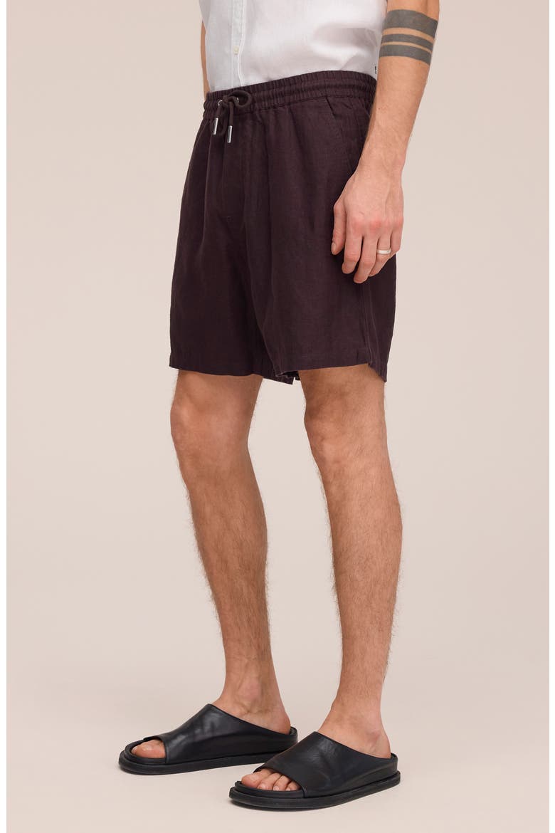 1454 Gregor Linen Drawstring Shorts, Alternate, color, DUSKY PORT