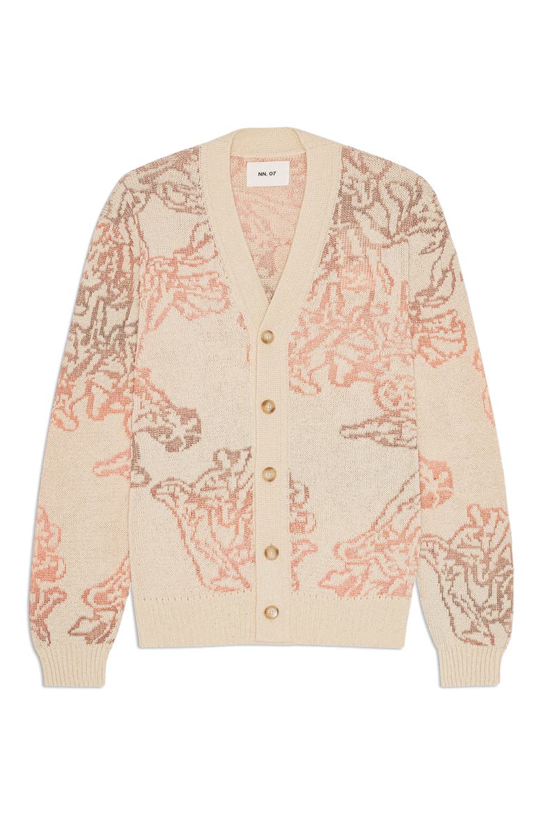 Viggo 60044 Recycled Cotton Blend Cardigan, Alternate, color, IVORY