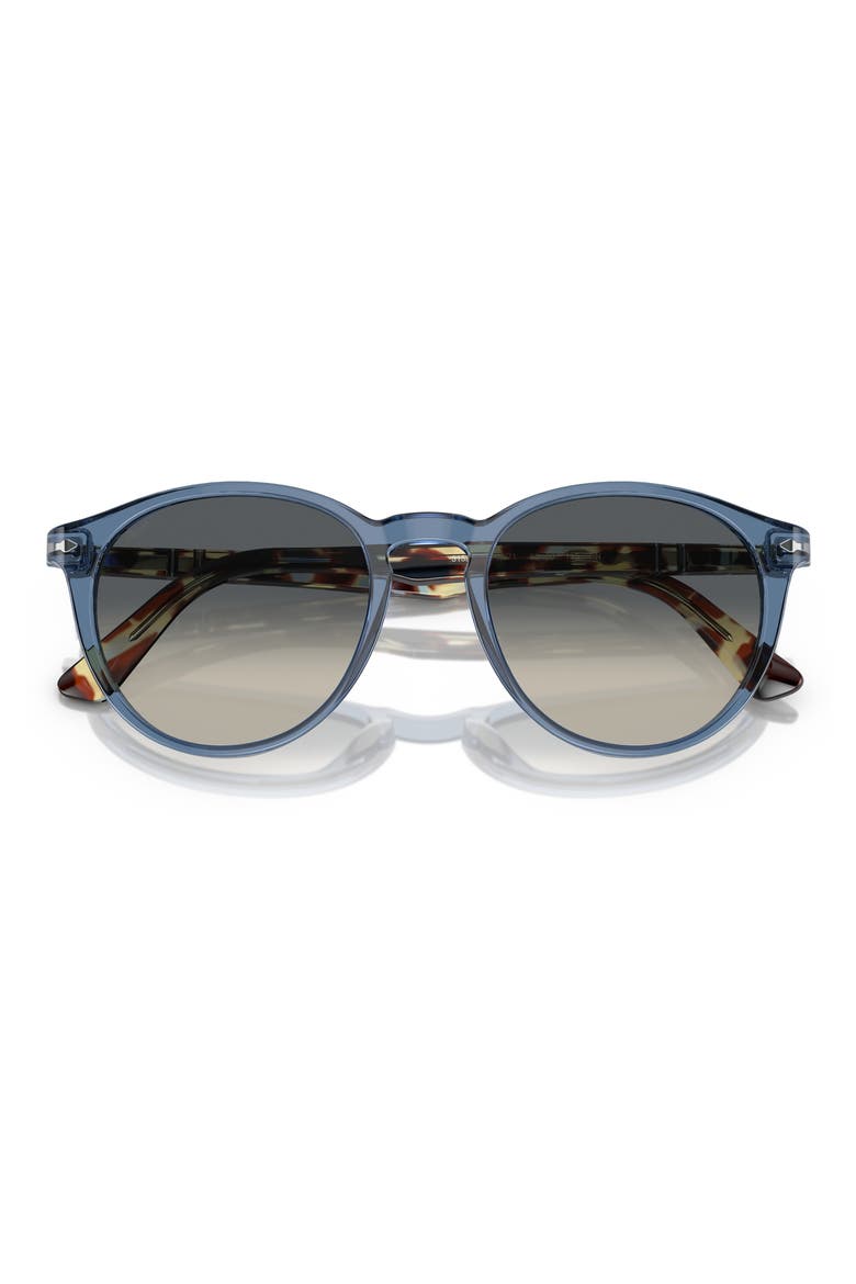 Phantos 52mm Gradient Round Sunglasses, Alternate, color, NAVY