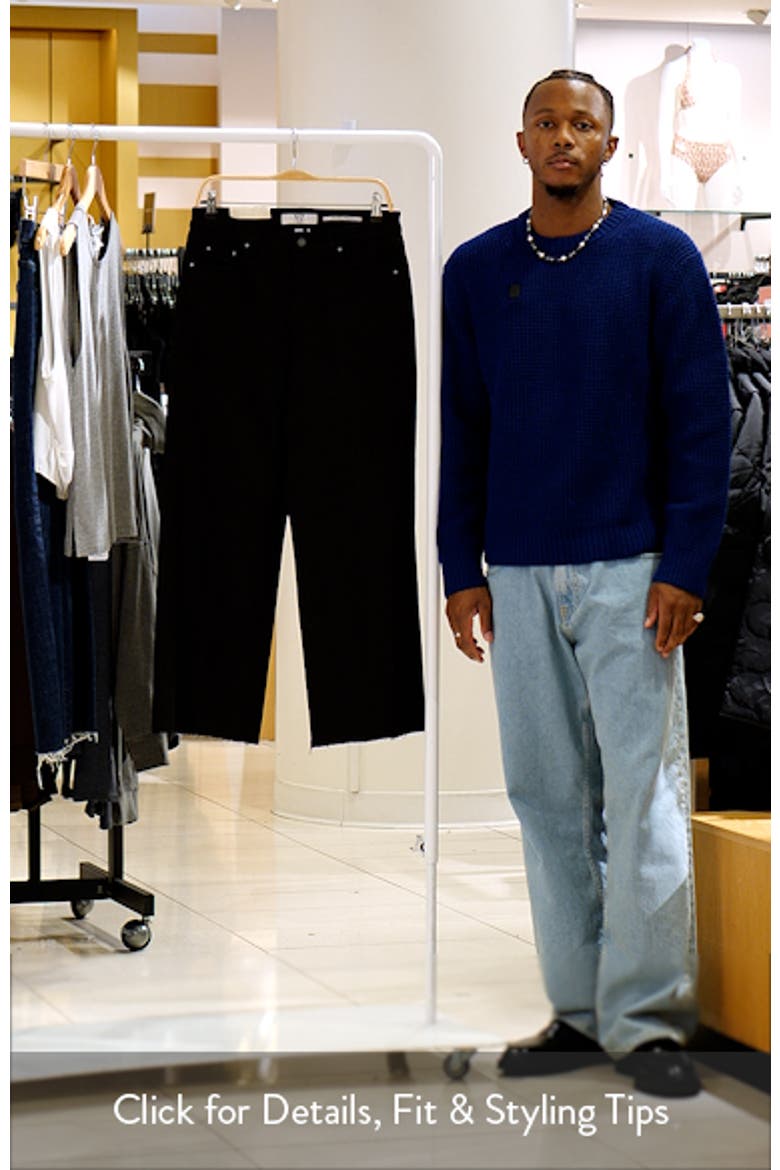 Raw Hem Ankle Wide Leg Jeans video