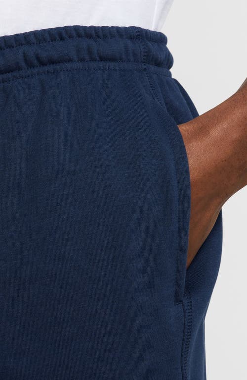 Nike Club French Terry Flow Shorts In Obsidian/white