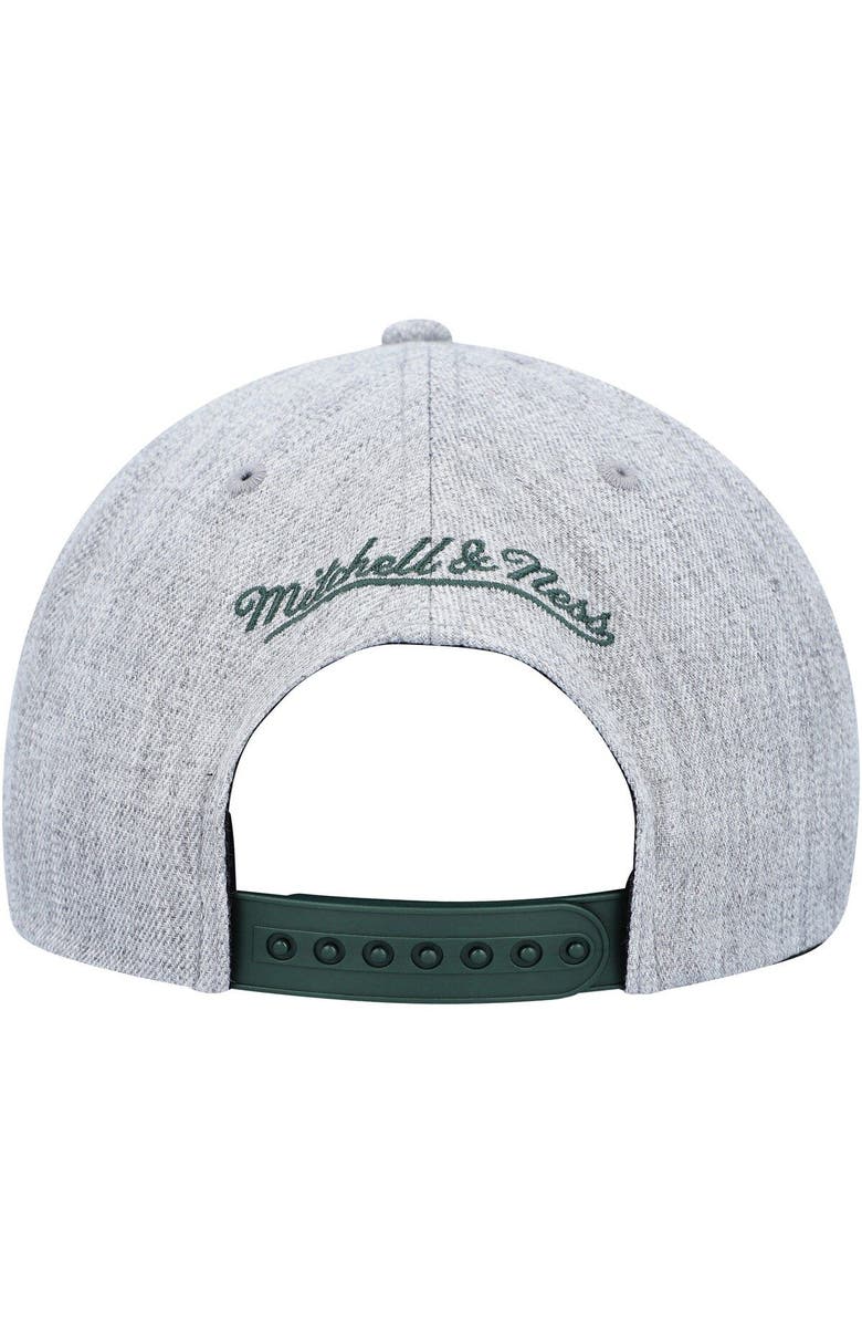 Mitchell & Ness Men's Mitchell & Ness Heather Gray Milwaukee Bucks Hardwood Classics 2.0 Snapback Hat, Alternate, color, Heather Gray