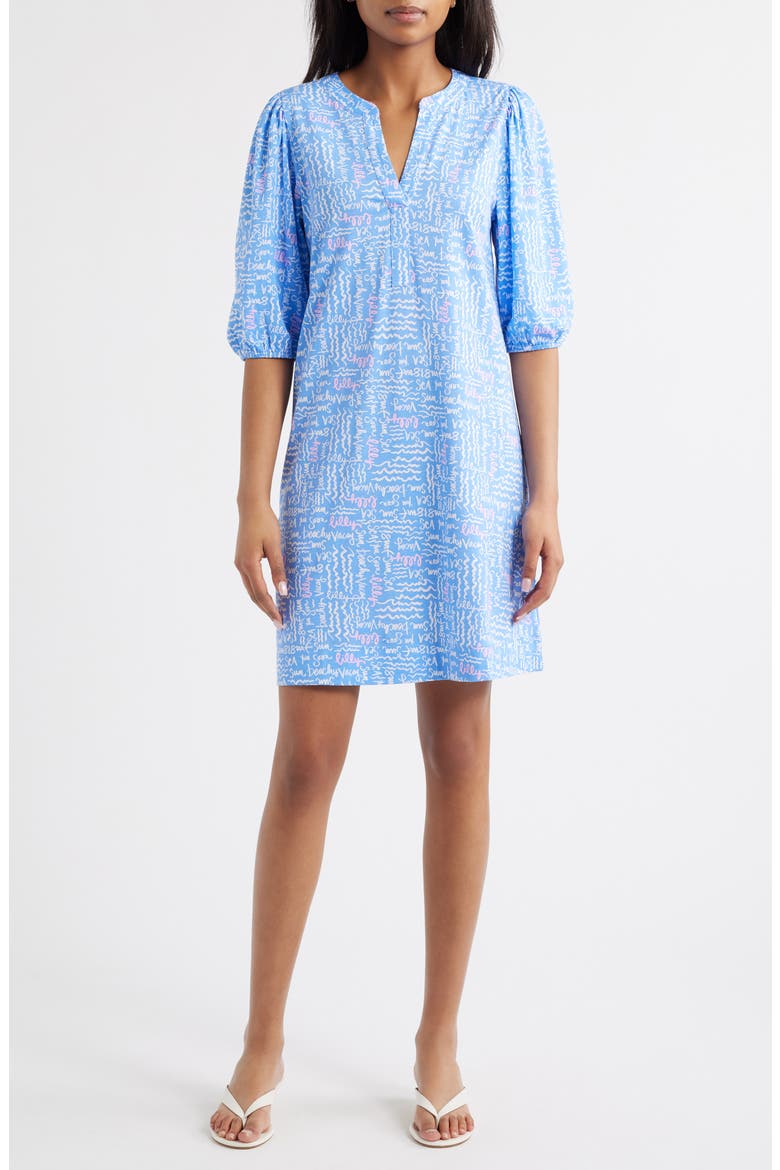 Lilly Pulitzer® Colson Puff Sleeve Cotton Shift Dress (Women)