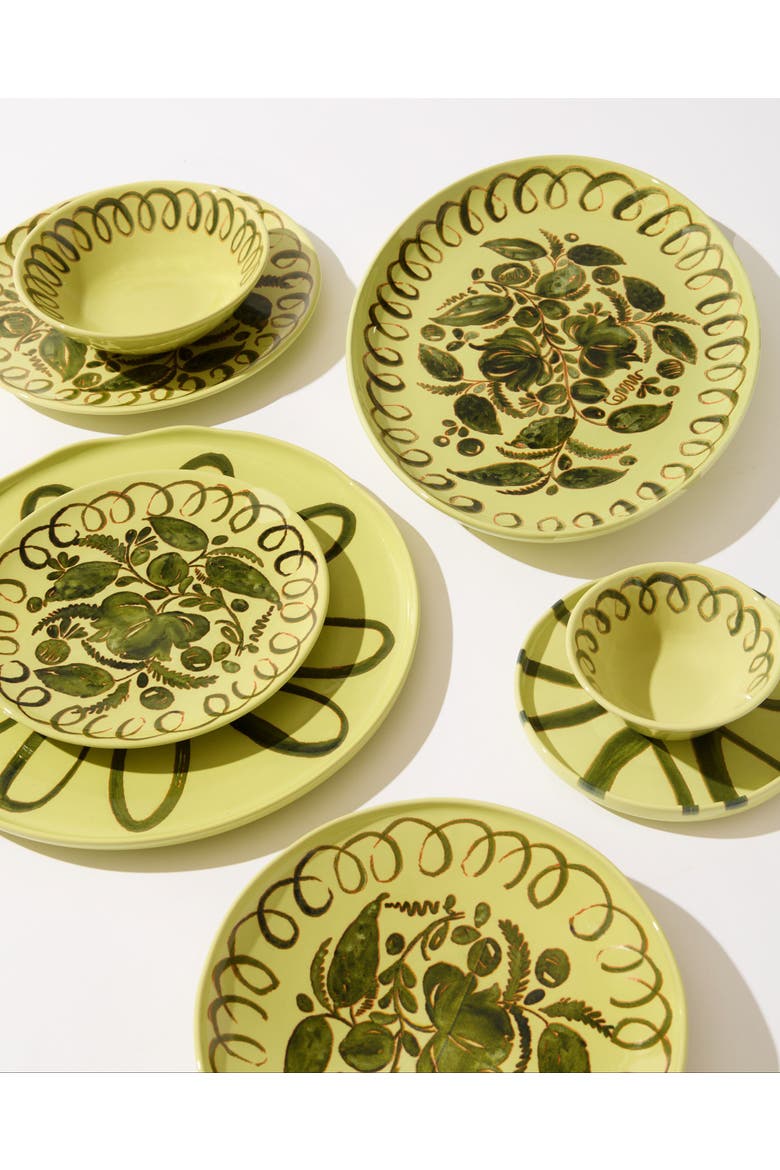 Amalfi Oval Serving Tray, Alternate, color, Lime 15.7" x 11"