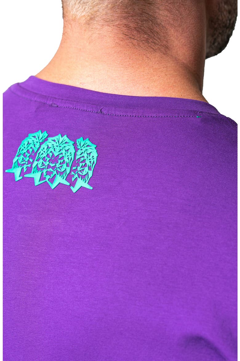 Core Short Sleeve Henley, Alternate, color, PURPLE