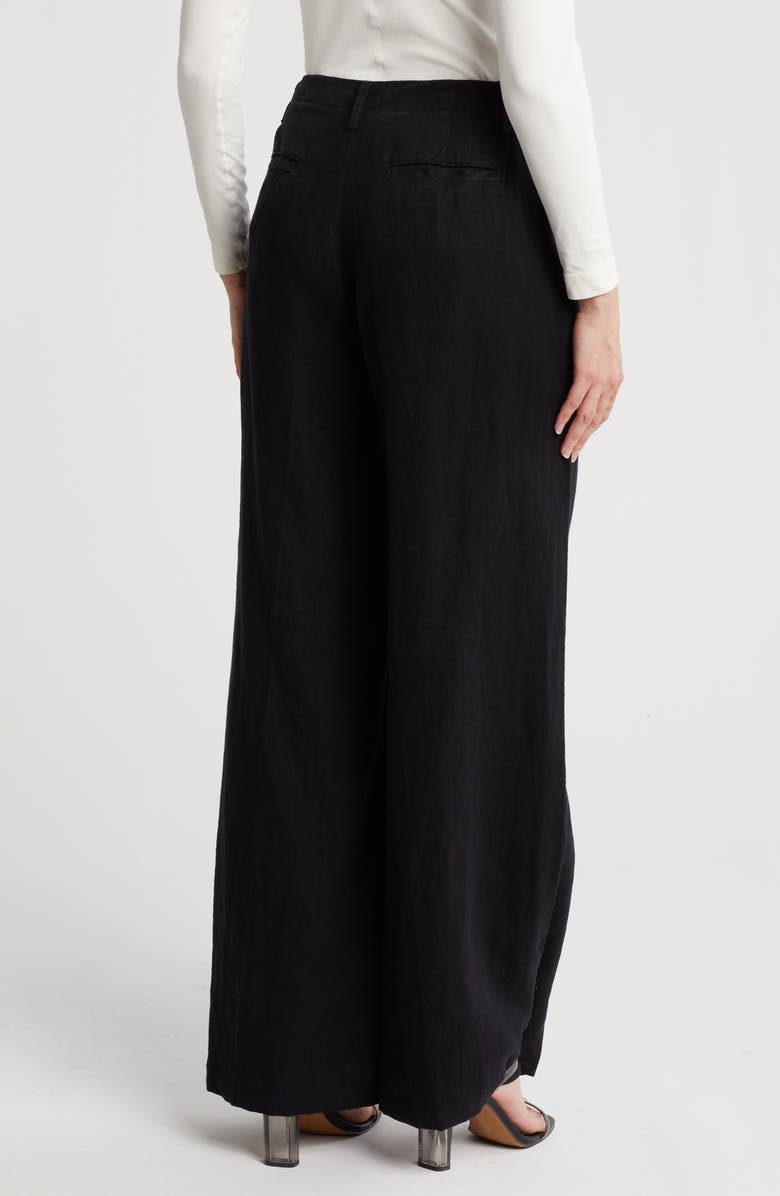L'AGENCE Brie Wide Leg Linen Pants, Alternate, color,