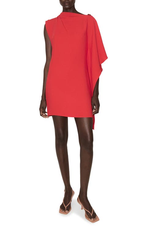 Asymmetrical Neck Dress