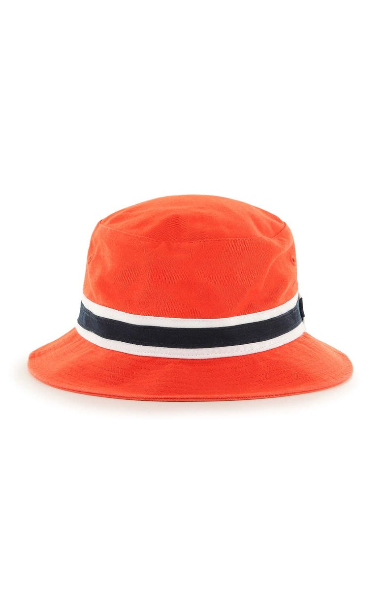 '47 Men's '47 Orange Chicago Bears Striped Bucket Hat, Alternate, color,