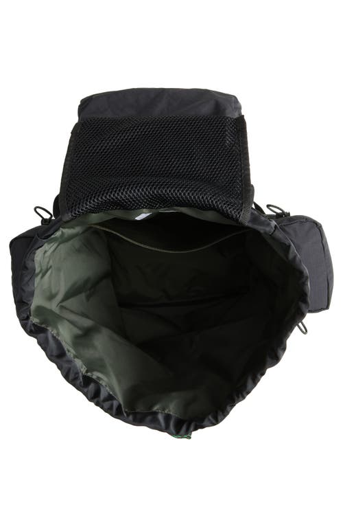 Sacai Hike Tech Canvas Backpack In Black