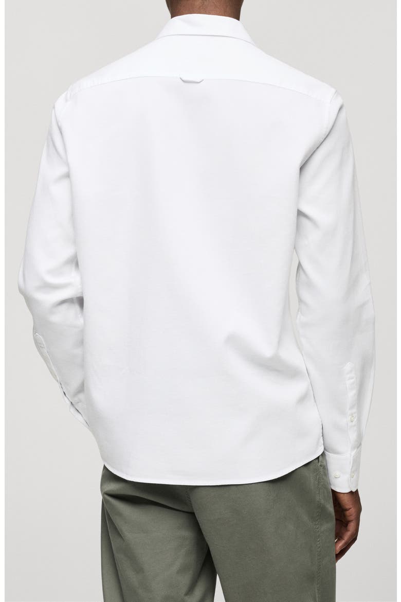 Slim Fit Cotton Button-Up Shirt, Alternate, color, WHITE