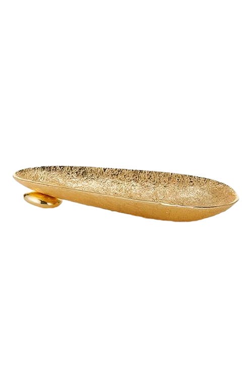 Lunares Nest Rock Long Bowl In Gold