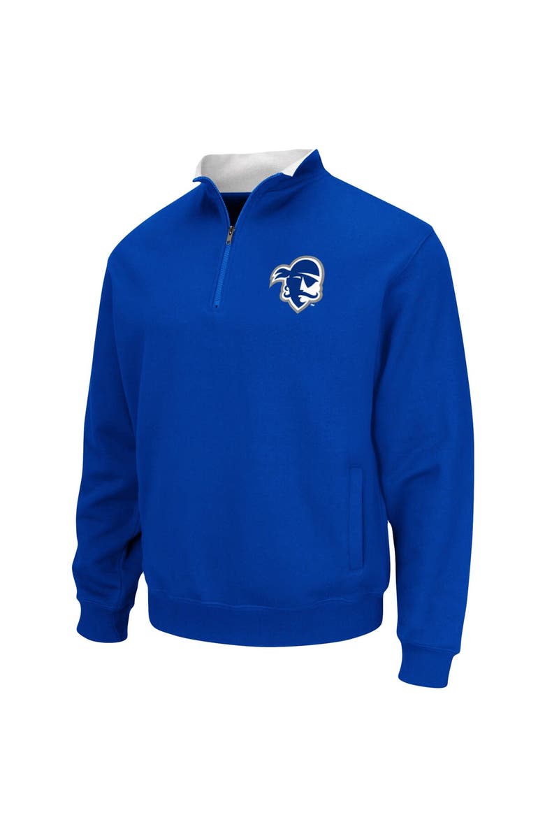 COLOSSEUM Men's Colosseum Blue Seton Hall Pirates Tortugas Logo Quarter-Zip Jacket, Alternate, color, Blue