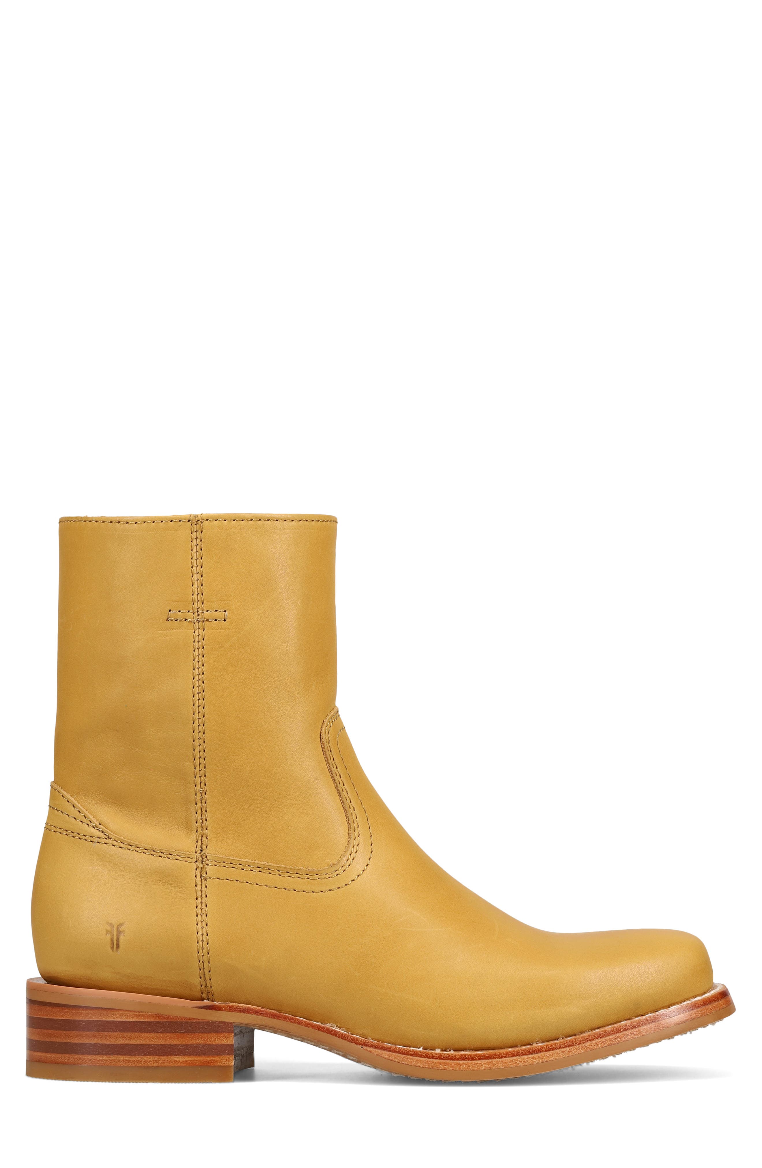 Frye Campus Leather Boot, Alternate, color, Banana