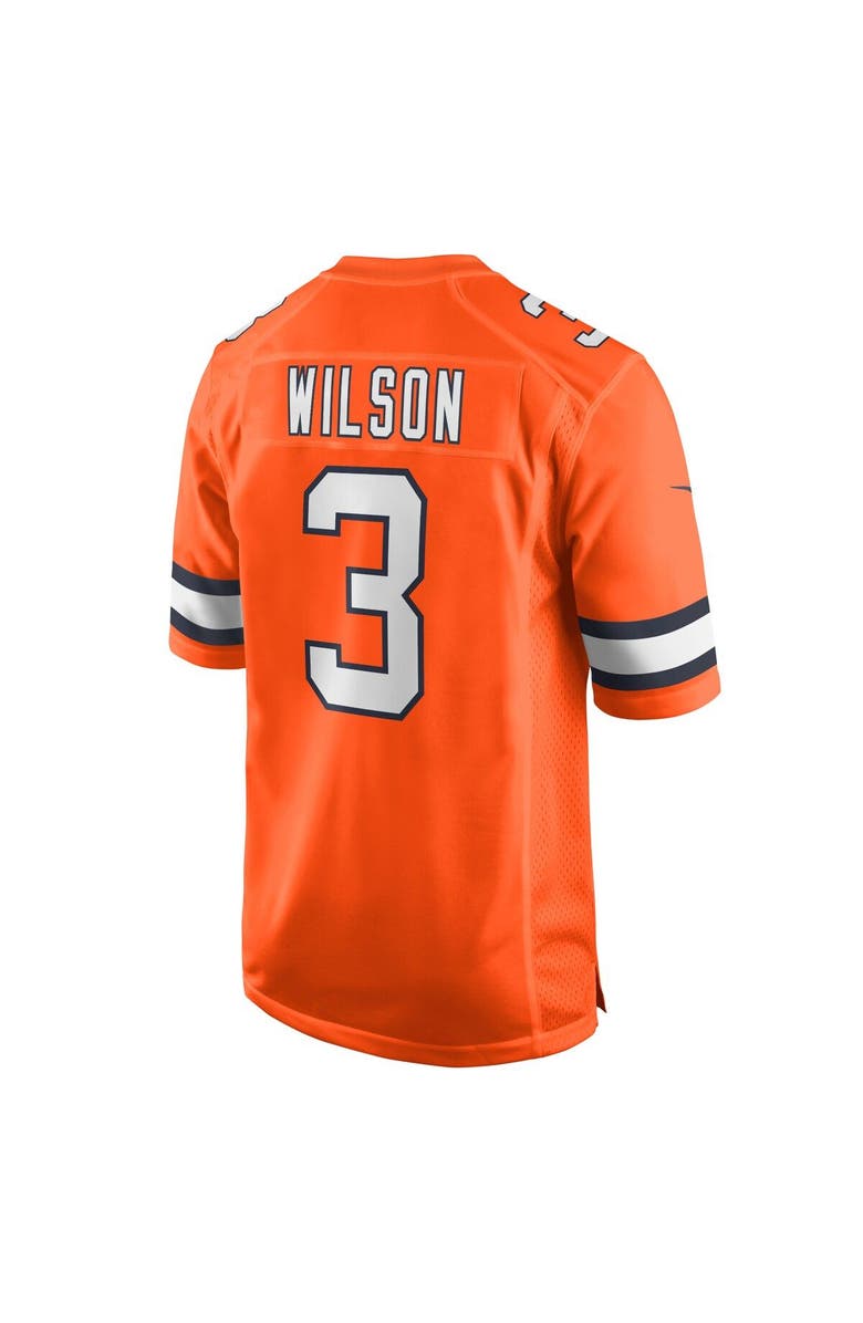 Nike Men's Nike Russell Wilson Orange Denver Broncos Alternate Game Jersey, Alternate, color,