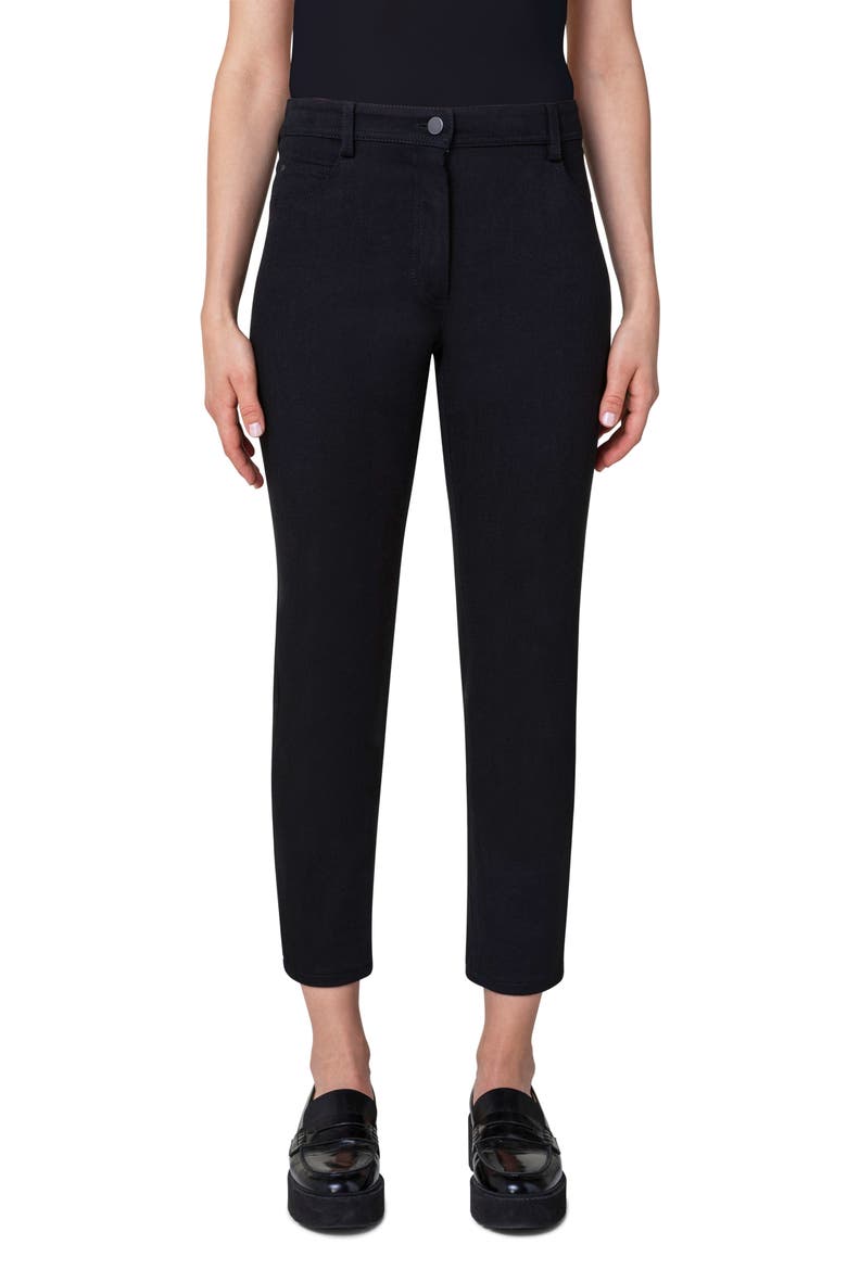 Maru Ankle Tapered Leg Jeans, Main, color, BLACK