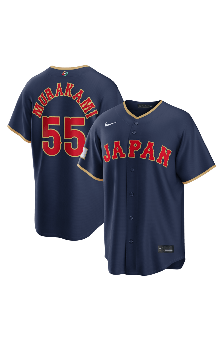 Nike Men's Nike Munetaka Murakami Navy Japan Baseball 2026 World Baseball Classic Road Stadium Jersey, Main, color, Navy