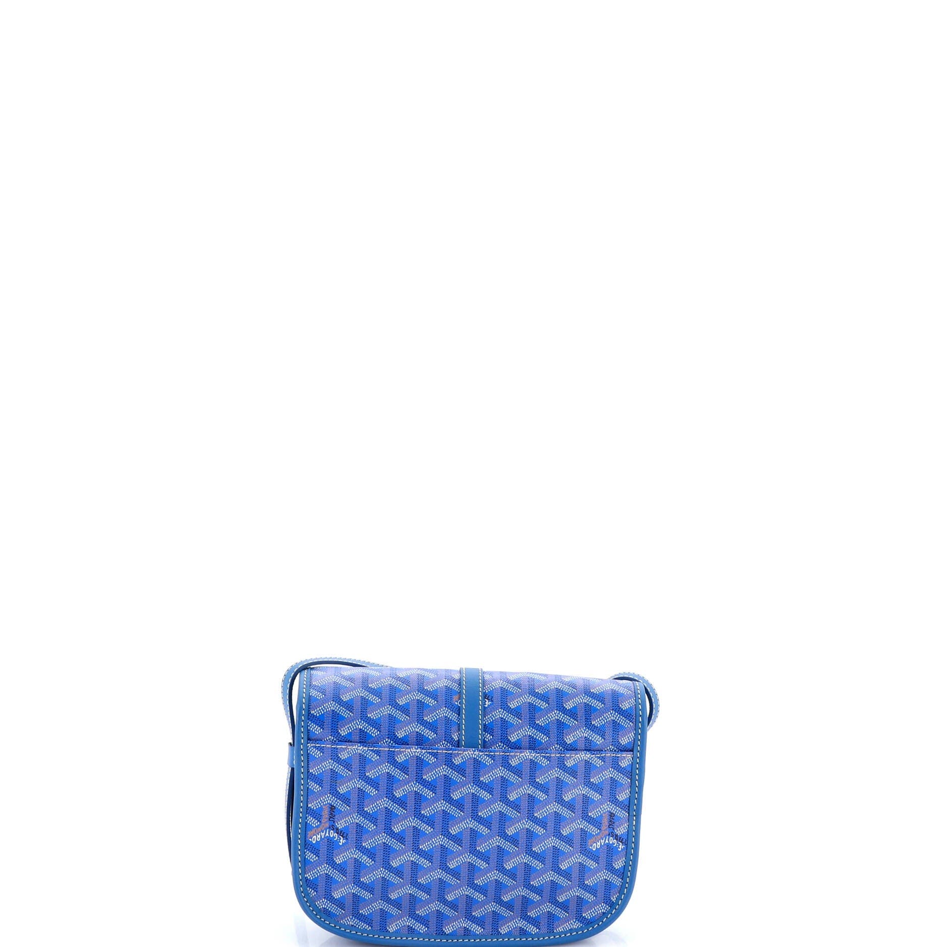 Pre-Owned Goyard Belvedere II Messenger Bag Coated Canvas PM, Alternate, color, Blue