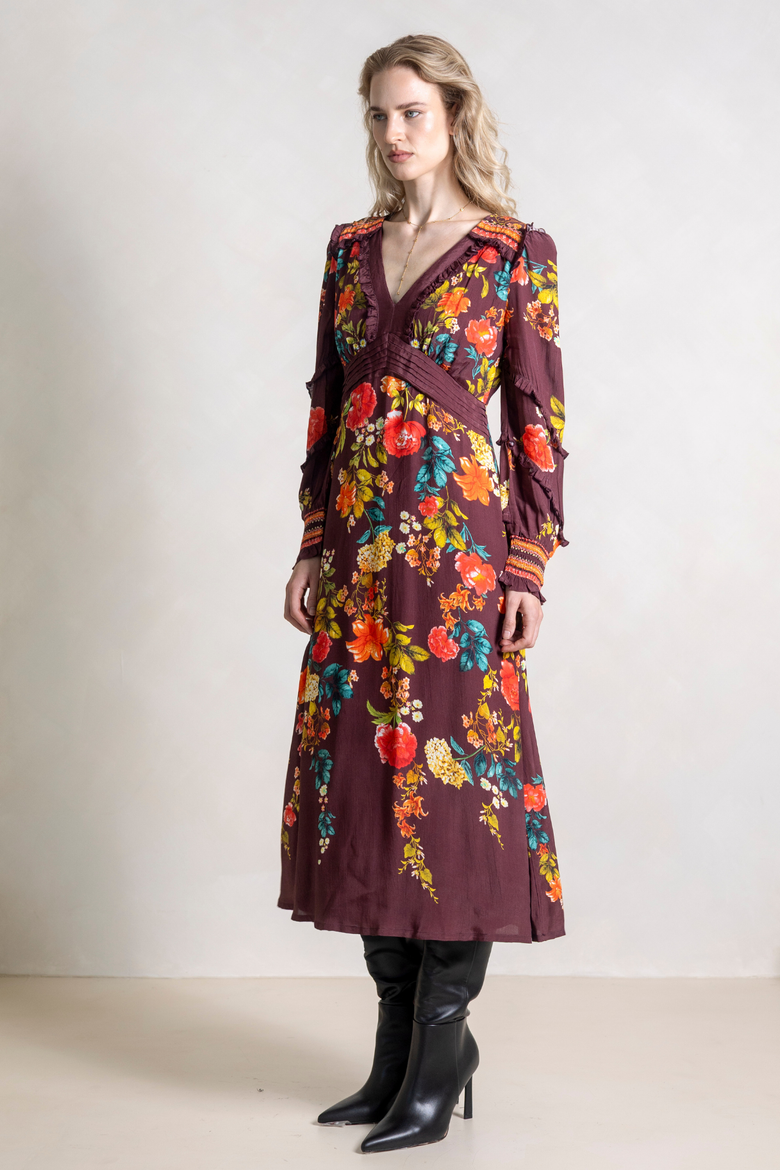 Gia Dress, Alternate, color, Burgundy Floral